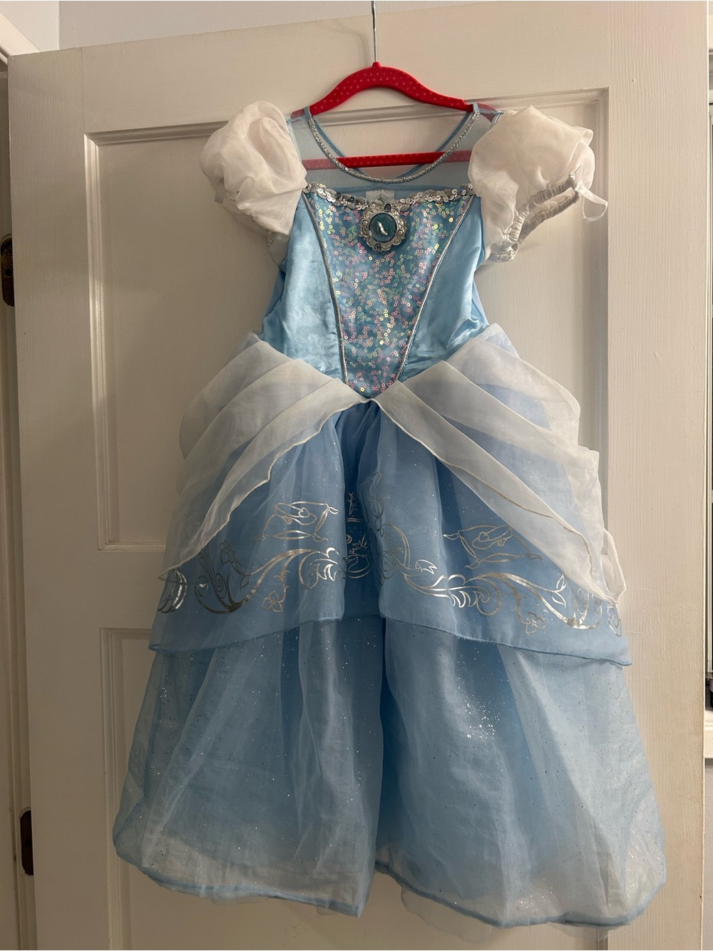 Disney Princess Cinderella Tulle Dress-Up Costume Size 5/6